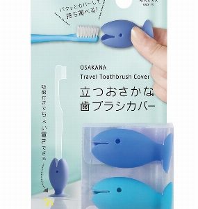 OSAKANA TRAVEL TOOTHBRUSH COVER BLUE "MARNA" 2P