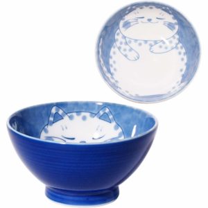 NEKOCHIGURA BUCHI G CHAWAN 11.5X6CM