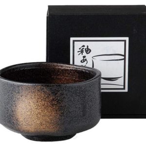 MATCHA CHAWAN KUROSUNA FUKI 12x7.5CM