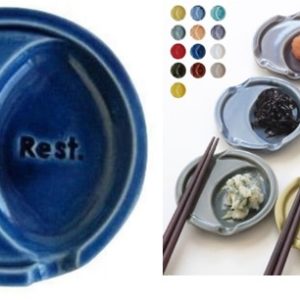 HASHIYASUME SPOON & HASHIOKI REST RAIN 8.3X1.5CM