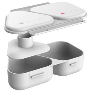 ONIGIRI LUNCH CASE WHITE 465ML "OSK" LS-15 18X9.9X15.2CM