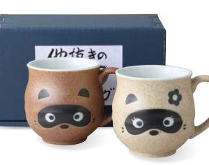 TANUKI PAIR MUG 8.3X11.8X8.7CM