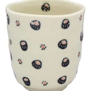 SUSHI YUNOMI DARUMA KURO 8.8X9.3CM