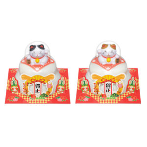 OKAGAMI MOCHI MARUMOCHI IRI MANEKINEKO 2P "TAIMATSU" 60G
