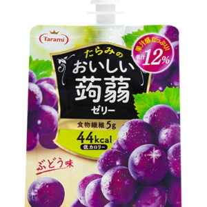 OISHII KONNYAKU JELLY GRAPE POUCH "TARAMI" 150G