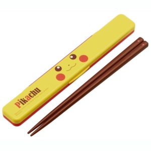 HASHI HASHIBAKO SET PIKACHU FACE "SKATER" 18CM