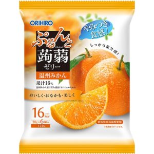 PURUN KONJAC JELLY UNSHU MIKAN 6P "ORIHIRO" 120G