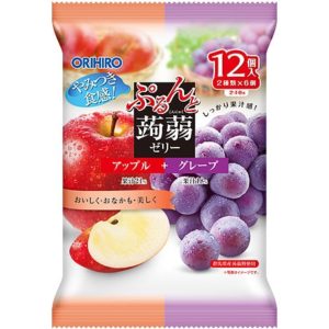 PURUN KONJAC JELLY APPLE+GRAPE 12P "ORIHIRO" 240G