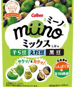MIINO MIX SORAMAME EDAMAME KUROMAME SHIOAJI "CALBEE" 28G