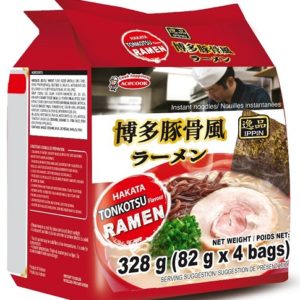 IPPIN HAKATA TONKOTSUFU RAMEN 4P "ACECOOK" 328G