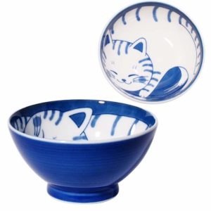 NEKOCHIGURA TORA G CHAWAN 11.5X6CM