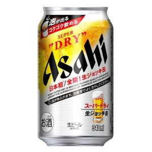 ASAHI SUPER DRY JOCKEY CAN 5% "ASAHI BEER" 340ML