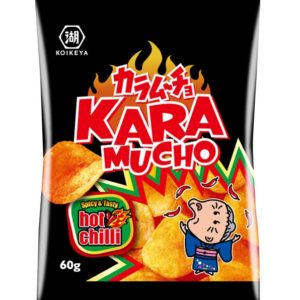 KARAMUCHO SPICY HOT CHILI CHIPS FLAT CUT"KOIKEYA" 60G