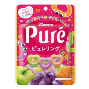 PURE RING ASSORTED FRUIT GUMMIES "KANRO" 63G