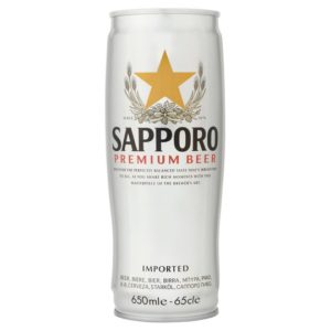 SAPPORO BEER SILVER CAN 5% "SAPPORO" 650ML
