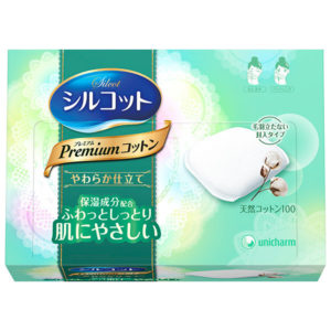 SILCOT PREM.COTTON YAWARAKA 66P "UNICHARM" 72X55MM