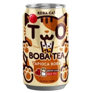 BOBA TEA TAPIOCA BROWN SUGAR "BOBACAT" 315ML