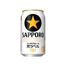 SAPPORO BEER NAMA KURO LABEL CAN 5% "SAPPORO" 350ML