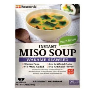 INSTANT MISO SOUP WAKAME VEGAN 3P"HANAMARUKI"54.6G
