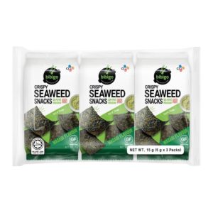 CRISPY SEAWEED SNACKS WASABI 3P "CJBIBIGO" 15G
