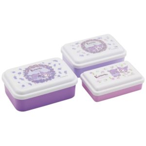 FUW.LUNCHBOX 3SET KOKIN KUROMI FLOWER "SKATER" SLUS3AG 1.12L
