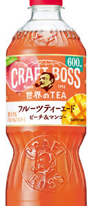 CRAFT BOSS FRUITS TEA ADE PEACH&MANGO "SUNTORY" 600ML