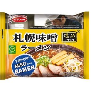 IPPIN SAPPORO MISO RAMEN 1P "ACECOOK" 80G