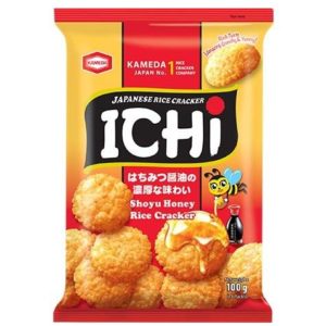 ICHI RICE CRACKER SHOYU HONEY "KAMEDA" 100G