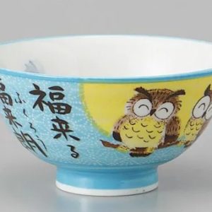 CHAWAN CHUHIRA FUKUROU AO 11.5X5.5CM