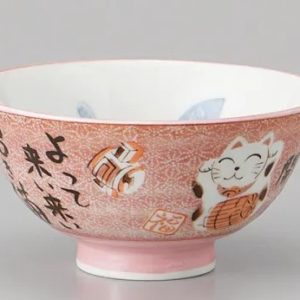 CHAWAN CHUHIRA MANEKI NEKO AKA 11.5X5.5CM