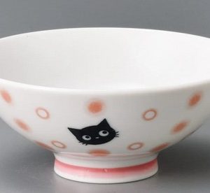 CHAWAN MIZUTAMA NEKO PINK 12X5CM
