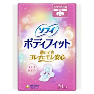 SOFI BODY FIT HIRUYO 21CM HANETSUKI "UNICHARM" 20P