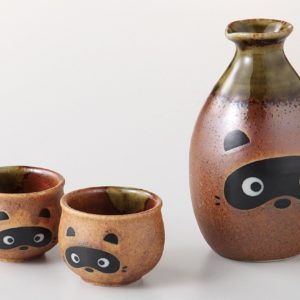 SHIGARAKI TANUKI SHUKI SET 270CC + 2X5.6X4.2CM
