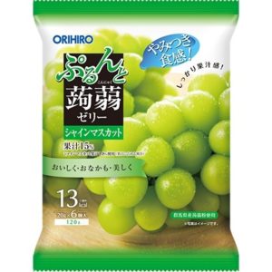 PURUN KONJAC JELLY POUCH SHINE MUSCAT 6P "ORIHIRO" 120G