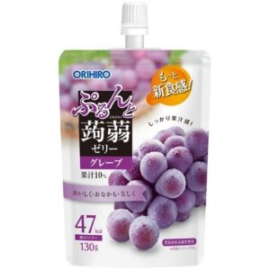 PURUN KONJAC JELLY GRAPE STAND.POUCH "ORIHIRO" 130G