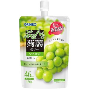 PURUN KONJAC JELLY MUSCAT STAND.POUCH "ORIHIRO" 130G