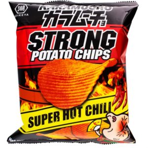 KARAMUCHO STRONG HOT CHILI CHIPS RIDGE CUT"KOIKEYA"60G