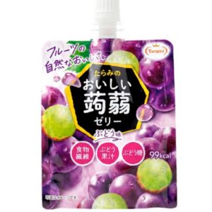 OISHII KONJAC JELLY GRAPE POUCH "TARAMI" 150G