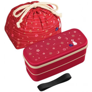 LUNCH BOX 2DAN GEKKA KINCHAKU 340+300ML "OSK" 177X76X84MM