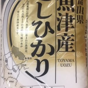 TOYAMAKEN UOZUSAN KOSHIHIKARI "HAKODATEB" 10KG