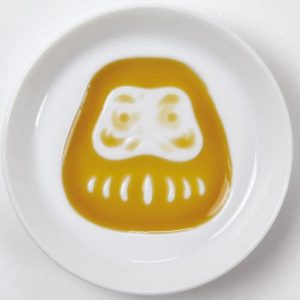 EGARA GA UKIDERU SHOYUZARA DARUMA 8.2XH1.8CM
