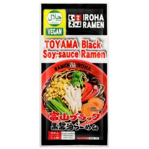 IROHA TOYAMA BLACK SOY SAUCE RAMEN 2P "KURATA" 180G