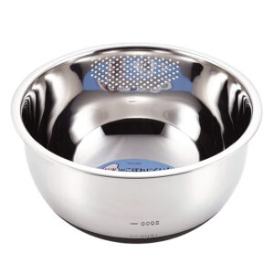 LALASHINE STAINLESS KOMETOGI BOWL 24CM"PEARL"H-5334