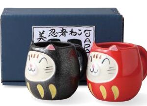 ENGI NINJANEKO PAIR MUG 8.5X12X9CM
