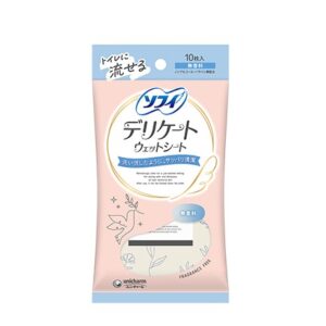 SOFI DELICATE WET SHEET FRAGR. FREE 10P "UNICHARM"