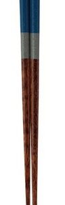 JUZEN TOIRO HAKKAKU HASHI NURIWAKE BICOLOR NAVY 23CM