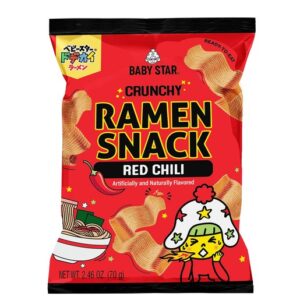 BABYSTAR WIDE RAMEN SNACK RED CHILI „OYATSU“ 70 g