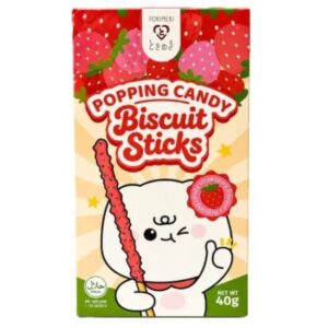 BISCUIT STICK POPPING CANDY STRAWBERRY "TOKIMEKI" 40G