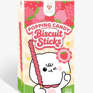 BISCUIT STICK POPPING CANDY STRAWBERRY "TOKIMEKI" 40G