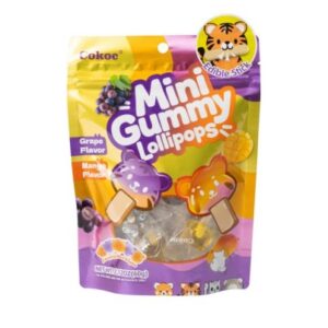 MINI GUMMY LOLLIPOPS GRAPE MANGO "COKOC" 60G